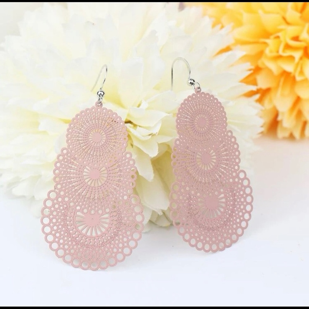 Blush Color Earrings
